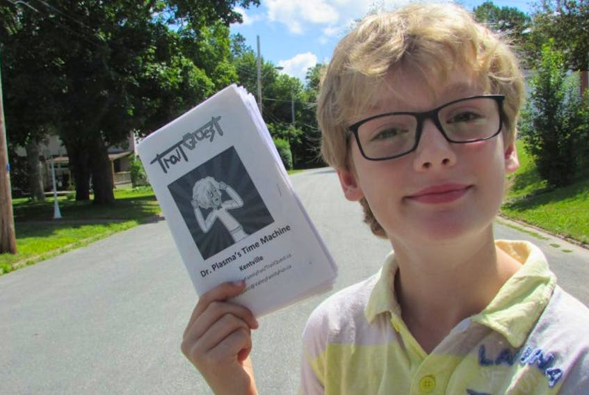 Daniel Duke, 11, has launched a new scavenger hunt game called TrailQuest to help players discover towns in the Annapolis Valley in a new way.