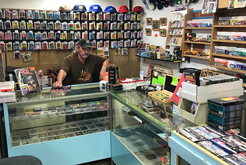 Peter Pitoscia has just opened his third business in the same location on Rink Street in Bridgetown. Having gone from selling sports card then later to video rentals, he is now back in business as R&R Da Joint Collectables featuring collectibles such as video games, trading cards and albums.