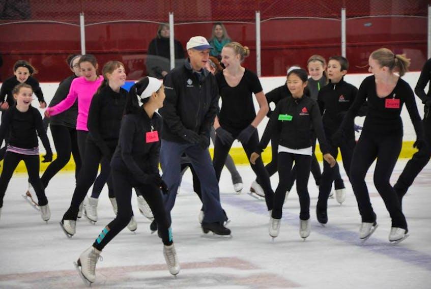 Canadian figure skating sensation Kurt Browning, a four-time world champion, hosted a skills clinic in Kentville Oct. 21.