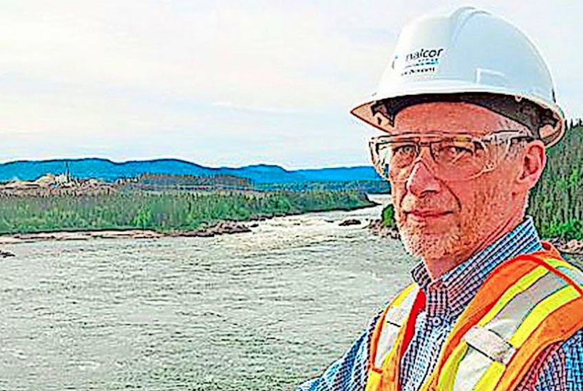 Nalcor vice-president and project lead Gilbert Bennett at the Muskrat Falls site.