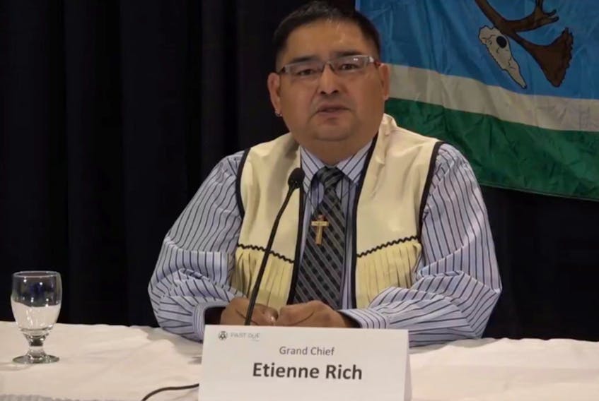 Innu Nation Grand Chief Etienne Rich said they tried for years to get Hydro-Québec to negotiate before launching the court action— Screengrab