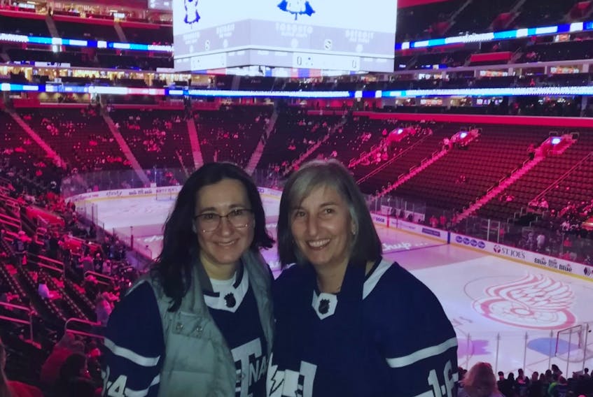 Christine Dimoff (let) and Sylvia Hargittay are the hosts of the Ladies Talkin' Leafs podcast.