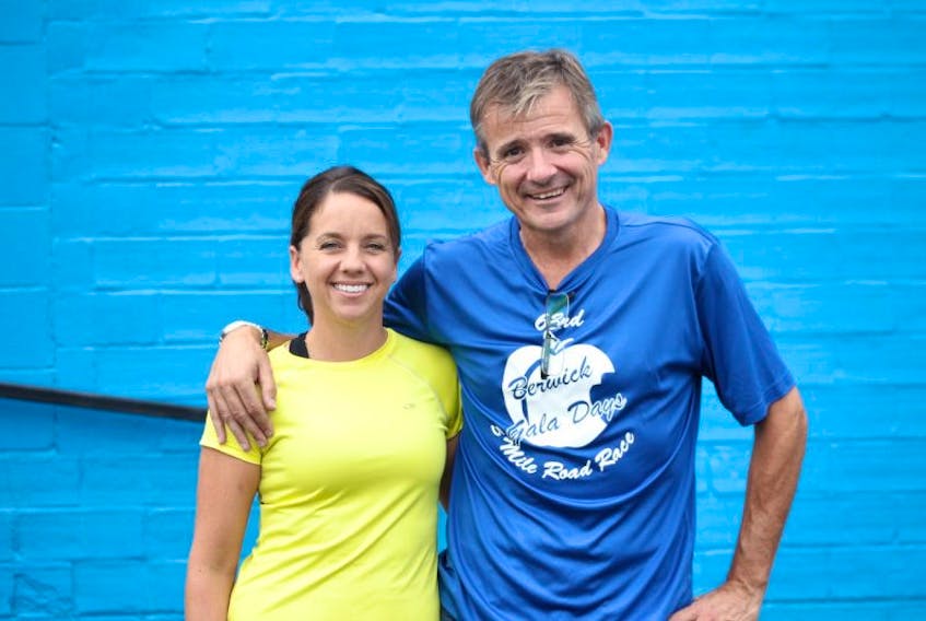 <p>Running is a family affair for Laura and Michael Peters of Tremont, Kings County, who have been running marathons both for personal enjoyment and for charity for more than 10 years. Both Laura and Michael plan to run this year’s Valley Harvest Marathon Oct. 11 in Wolfville.</p>