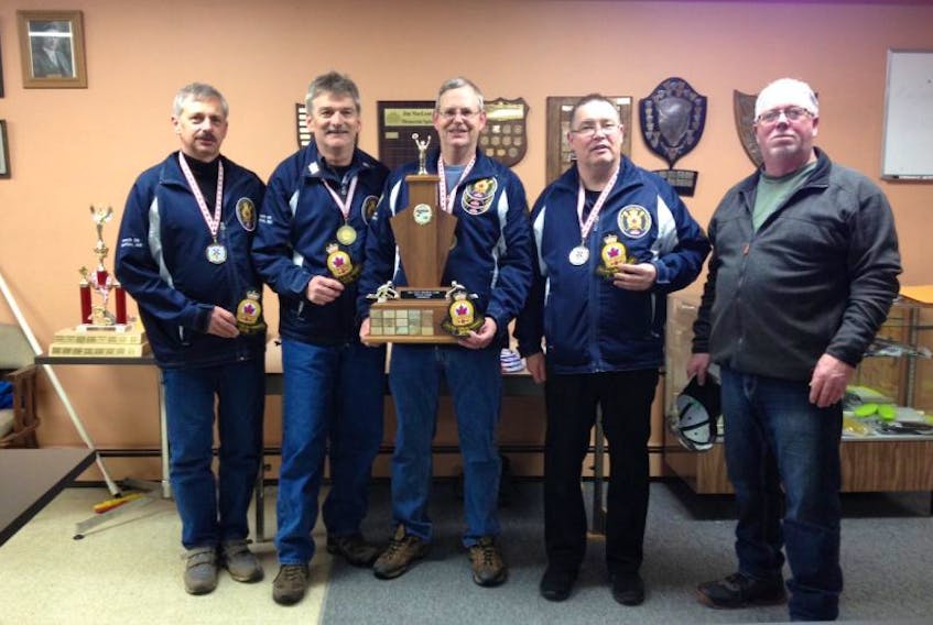Branch 98 Kingston won the provincial Legion Curling Championships held in Pictou Jan. 16-19.  The team, consisting of skip Dayle Murray, mate Les Smith, second Dave Murray and lead Gary Spinney, defeated the Weymouth Branch 7-6 in the finals to capture the provincial title. The foursome will now advance to the National Dominion Championships being held in Birch Hills Saskatchewan 14-19 March. 