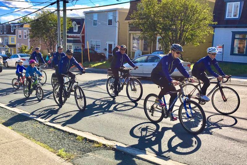 The City of St. John’s can promote the use of active transportation by clearing sidewalks year-round and providing networks of well-designed and accessible bike lanes and multipurpose trails, a letter-writter suggests. — Telegram file photo