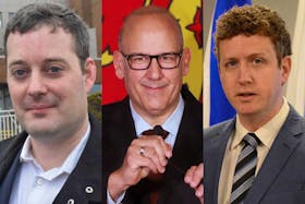 The three candidates vying to become the next leader of the Nova Scotia Liberal Party are, from left, Randy Delorey, Labi Kousoulis and Iain Rankin. - The Chronicle Herald / File