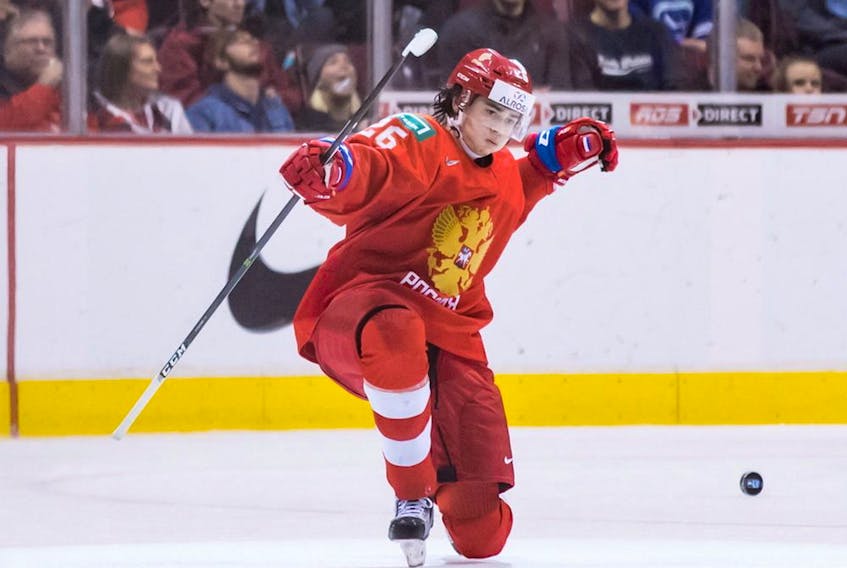 The Canadiens selected Alexander Romanov in the second round (38th overall) of the 2018 NHL Draft. He had no goals and seven assists in 43 games last season with CSKA Moscow in the KHL.