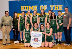 The Lockeport Greenwave are the NSSAF 2019/20 Western region Division 3 senior girls basketball champions, winning the banner on Feb. 22 in Shelburne. KATHY JOHNSON

