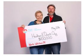 Derek and Heather Ogg of North Wiltshire won $100,000.