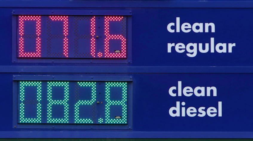 Gasoline prices were reduced by the Nova Scotia Utility and Review Board at midnight Thursday to 71.6 cents per litre, due to economic concerns over the COVID-19 pandemic and an oil price war between Saudi Arabia and Russia. Eric Wynne - Chronicle Herald
