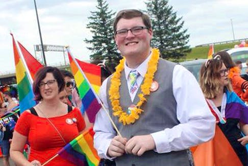 Mackenzie Thomason, the 22-year-old paperboy who is the interim leader of the New Brunswick NDP.