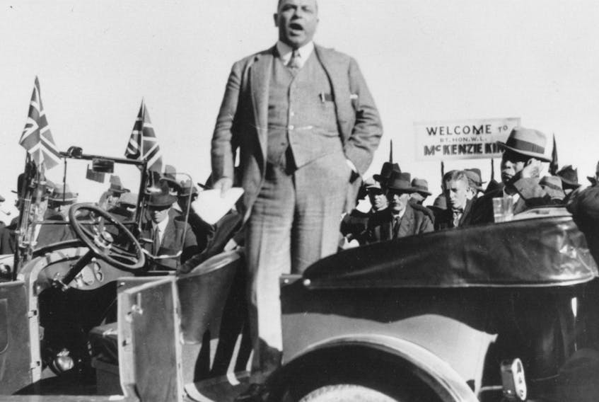 William Lyon Mackenzie King campaigns in 1926.