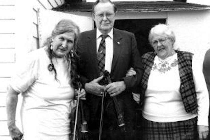 ['The MacLellan Trio, from left, Theresa, Donald and Marie, will be honoured in a concert Saturday night. ']