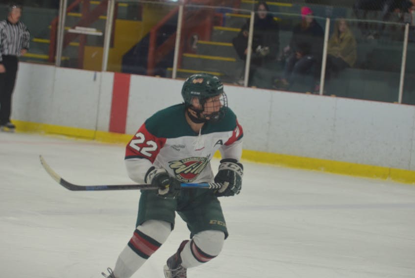 Dixon MacLeod scored the game-winning goal for the Kensington Wild at the Chronicle Herald East Coast Ice Jam hockey tournament on Thursday evening. The Wild defeated the Halifax McDonald's 3-1 to improve to 2-0 (won-lost) in the Major Midget Division.