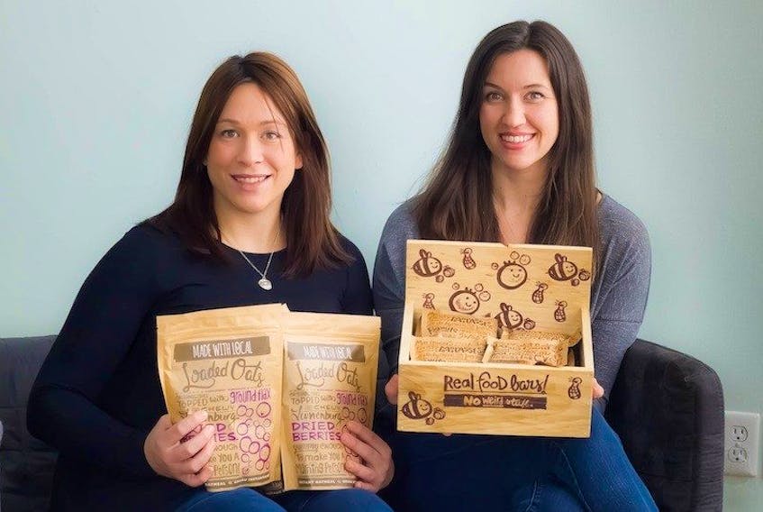 <p><span class="COLOURKicker">Kathy MacDonald, left, and Sheena Russell, owners of Made with Local, sell all-natural snack bars and instant oatmeal sourced from Maritime farmers and food producers.</span></p>