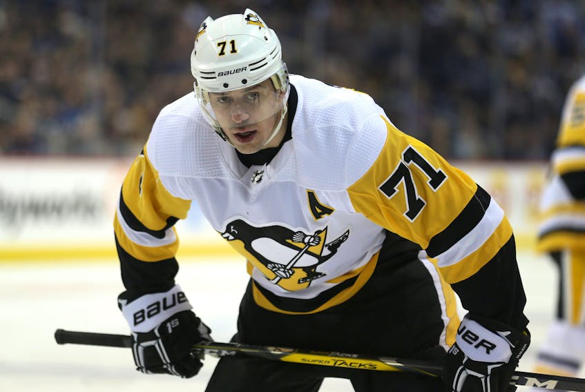 Pittsburgh Penguins centre Evgeni Malkin has 64 points (22 goals and 42 assists) in 38 career games against the Maple Leafs. (Kevin King/Winnipeg Sun)