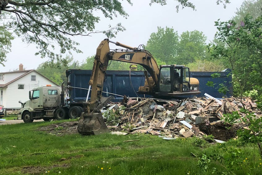 The Department of Labour and Advanced Education says the man who was buried under debris at a worksite in New Victoria in June was not an employee of the company conducting the work. JEREMY FRASER • CAPE BRETON POST