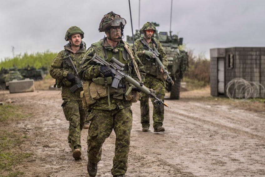 Canadian troops on Maple Resolve 2019.