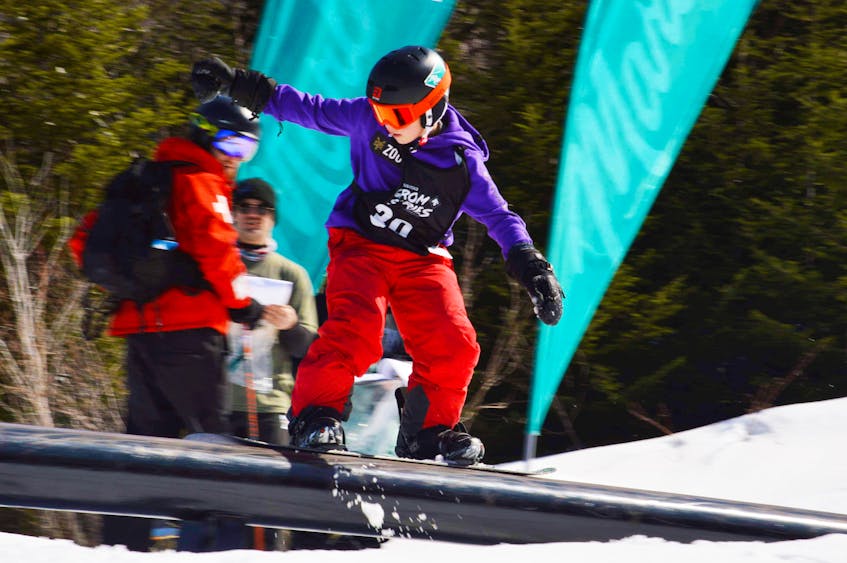 Justin Motty has a goal of making it to the podium when he competes with the Marble Riders at Martock in N.S. this weekend.
Krista Howell Photo
