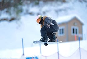 Andi Osmond has been snowboarding since she was 18 months old and this weekend she’ll compete in her first competition outside of Marble Mountain at Martock in N.S. 
Scott Grant Photo 
