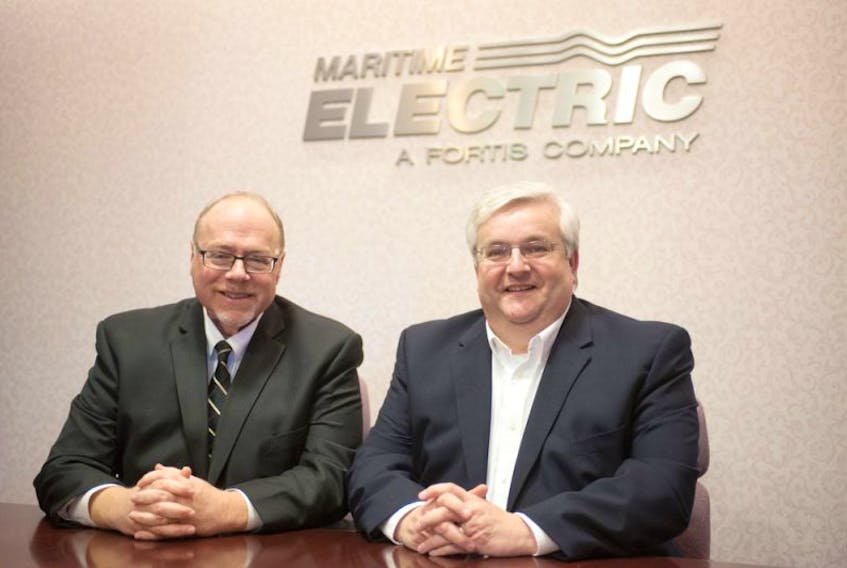 <p>The board of directors of Maritime Electric announced Friday that John D. Gaudet, left, has been appointed president and chief executive officer of Maritime Electric. He will replace Fred O’Brien, left, who will retire on March 31.</p>