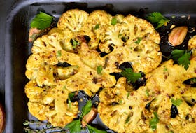 Close up of roasted cauliflower steaks. CONTRIBUTED
