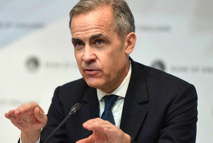 Mark Carney, Governor of the Bank of England (BOE) attends a news conference at Bank Of England in London, Britain March 11, 2020.