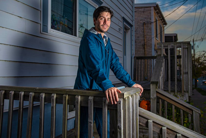 Steve MacKay, photographed outside his house on Robie Street in Halifax on Nov. 1, 2019, is one of thousands of Atlantic Canadians who has lead pipes running into his home.