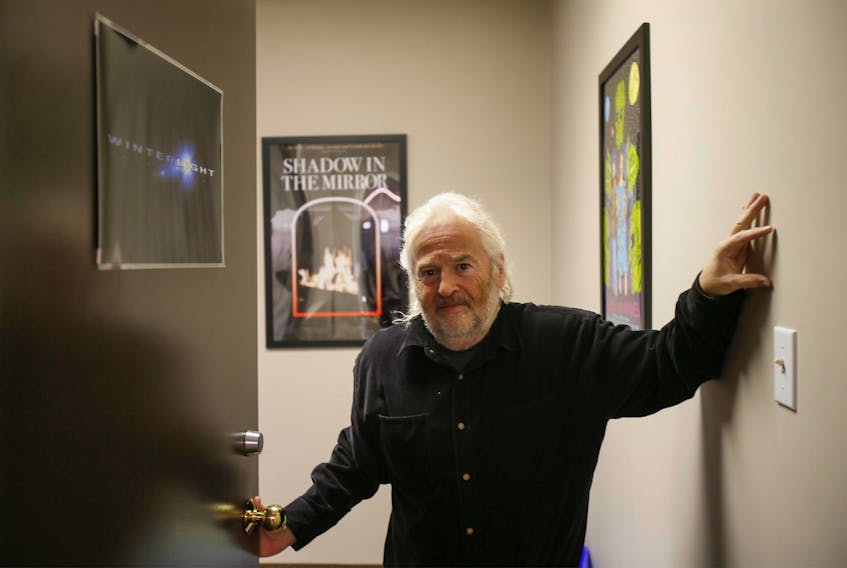 Longtime local art and film scene veteran Ron Foley Macdonald poses for a photo in his Halifax office  Oct. 4, 2019.