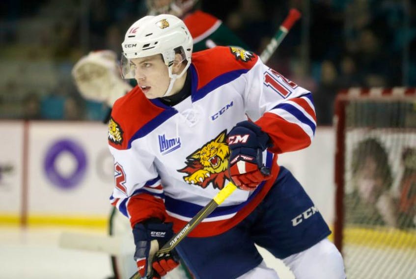 Jeremy McKenna of Summerside in action with the Moncton Wildcats of the Quebec Major Junior Hockey League.
