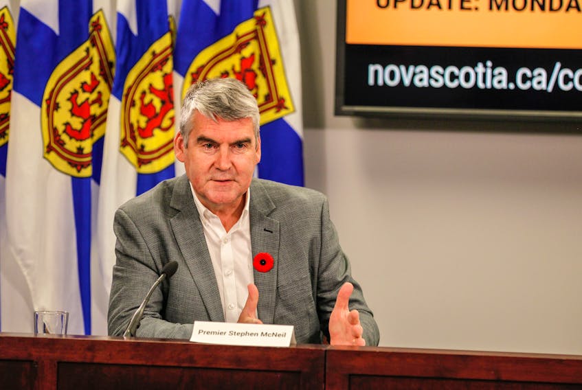 Premier Stephen McNeil said travellers must now self-isolate alone and away from people who are not isolating.