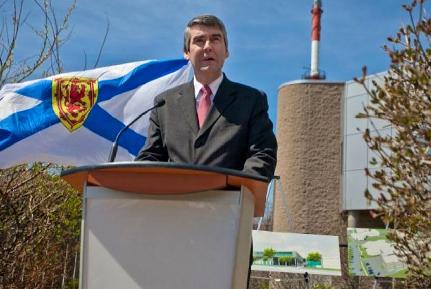 <span>Premier Stephen McNeil makes a funding announcement at the Dartmouth General Hospital May 14</span>