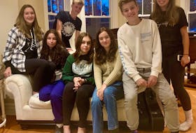 Corner Brook’s Game Changers include from left, (front) Clare Coleman, Amber Hann, Caylee Bowring, Trinity Brown, Max Pittman and Jill Callahan and (back) Jack Wareham.