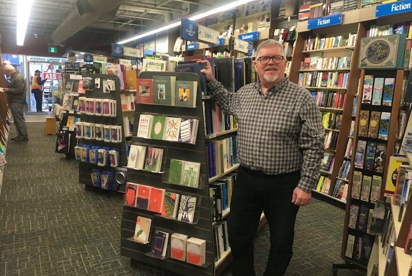 Michael Hamm is the manager of Bookmark Halifax, which is celebrating its 30th anniversary at its Spring Garden Road location. JOHN DEMONT