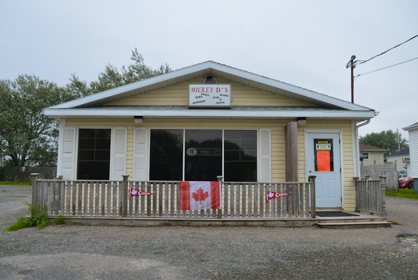 Mickey D’s Restaurant has been closed since July 5 following a flood at the King Street location. Owner Joanne Mossop doesn’t know exactly when the business will reopen to the general public. JEREMY FRASER/CAPE BRETON POST