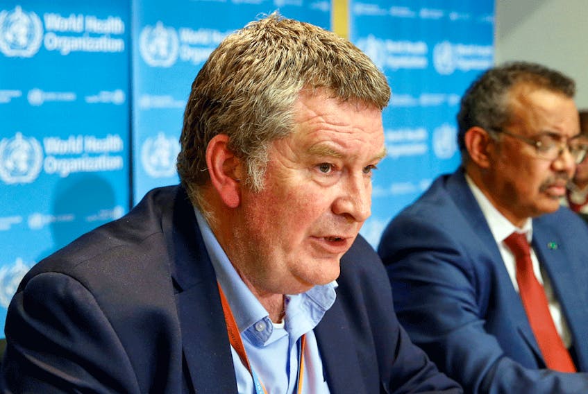 Mike Ryan, executive director of the World Health Organization's emergencies program, speaks at a news conference on the novel coronavirus in February 2020.