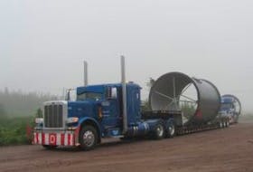 ['<p>Two ball mill supports measuring 14 feet in diameter were delivered to the site of the Canada Fluorspar&nbsp; on Tuesday.</p>']