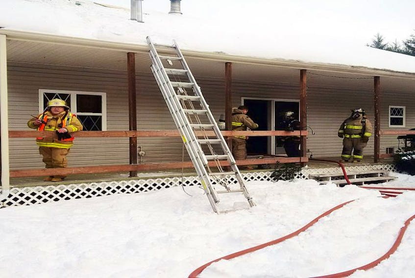 <p>&nbsp;</p>
<p>The Miscouche and Wellington fire departments responded to a house fire near Miscouche around 8 a.m. on Sunday. It is estimated that $85,000 worth of damage was done to the home by the fire, which sent one of its two occupants to Prince County Hospital with minor injuries.</p>
<p>&nbsp;</p>