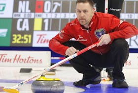 Brad Gushue is back on the ice this week, competing in a cashpiel in Halifax, N.S.  — File photo
