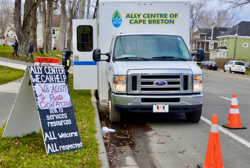 It could be described as help on wheels but on most weekdays, the Ally Centre of Cape Breton mobile clinic can be found in communities throughout the Cape Breton Regional Municipality, offering help to whoever needs it, from flu shots to food donations. On Monday, it was parked in Sydney’s north end. ELIZABETH PATTERSON • CAPE BRETON POST