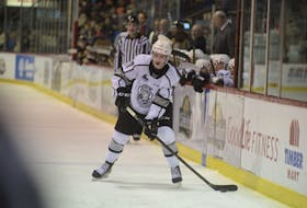 Carson MacKinnon of Summerside in action with the Gatineau Olympiques in a Quebec Major Junior Hockey League game against the Charlottetown Islanders at Eastlink Centre earlier this season.