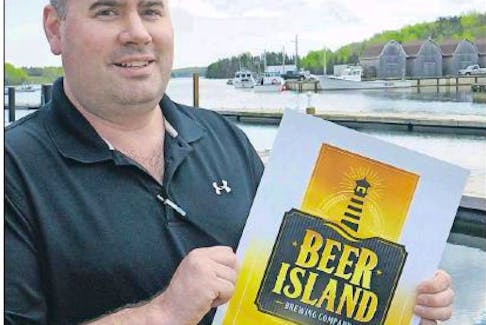 <span class="art-imagetext">Dave McGuire hopes to be retailing his Beer Island craft beer by next spring in Montague.</span>