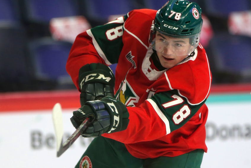Liam Peyton is a 20-year-old winger for the Halifax Mooseheads. (TIM KROCHAK/CHRONICLE HERALD)
