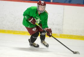 Lilly Trevors plays hockey for The Mount Academy Saints.