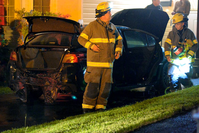 A home in Mount Pearl was the target Friday morning of a second firebombing in three days. Keith Gosse/The Telegram