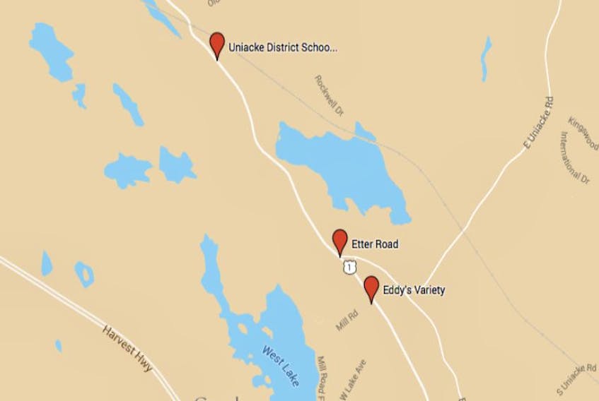 Uniacke District School was placed in a "hold and secure" Feb. 18 and had a bus route cancelled due to a police investigation that closed Highway 1 betwee Eddy's Variety and Etter Road.