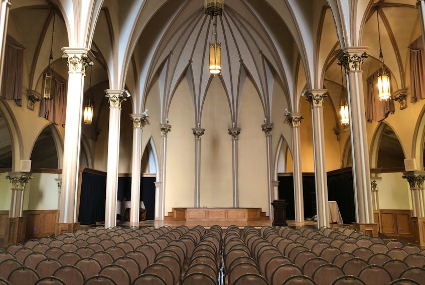 This recent photograph shows the alter area of the interior of the former Sacred Heart Catholic Church located in Sydney's historic north end. Local developer Kevin Colford now owns the property and wants to transform the late 19th-century building into a classy entertainment and multi-functional venue. CONTRIBUTED