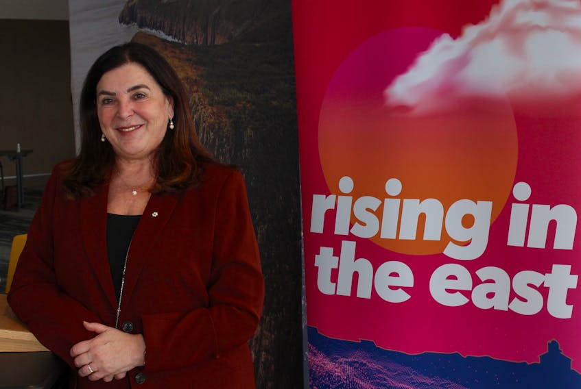 Vianne Timmons, president and vice-chancellor of Memorial University, presented her Report to the Community on Friday. — Andrew Waterman/The Telegram