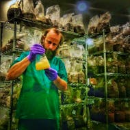 Mark Wilson of Newfoundland Gourmet Mushrooms in his lab. CONTRIBUTED
