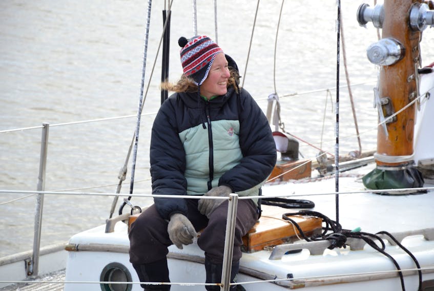 Kirsten Neuschäfer, captain of the Minnehaha, plans to sail her yacht in a race around the world in 2022. But first, she will spend the next several months on P.E.I. working on her vessel. She sailed to the city from Newfoundland earlier this month. 